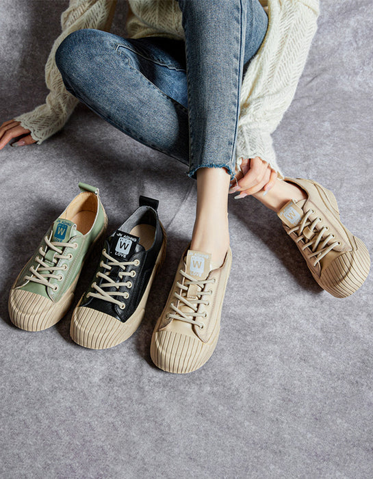 Four Season Casual Leather Sneakers for Women