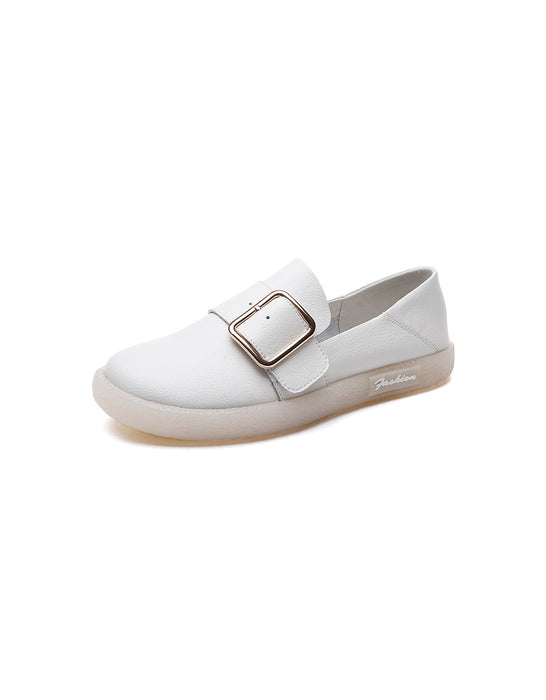 Comfortable Slip-on Spring Leather Sneakers