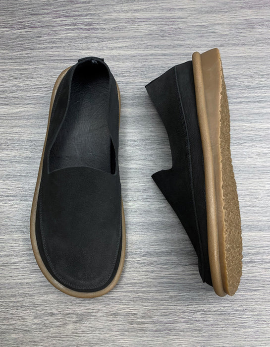 Comfortable Soft Leather Slip-on Shoes for Men 38-44