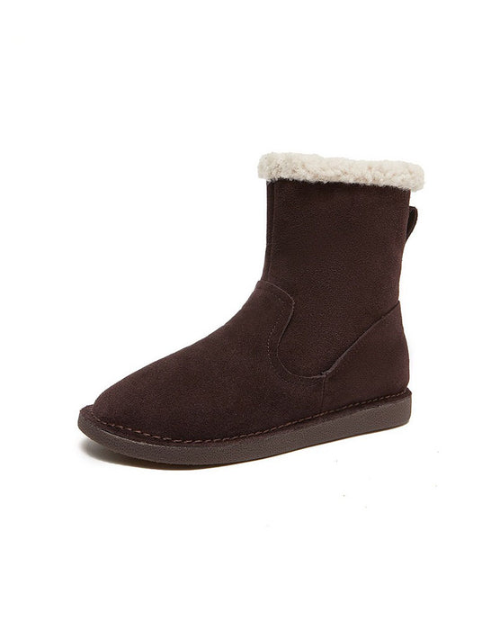Comfortable Warm Suede Fur Boots for Winter