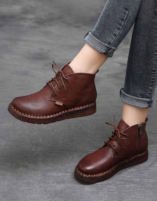 BEST Winter Comfortable Handmade Retro Walking Boots 35-42