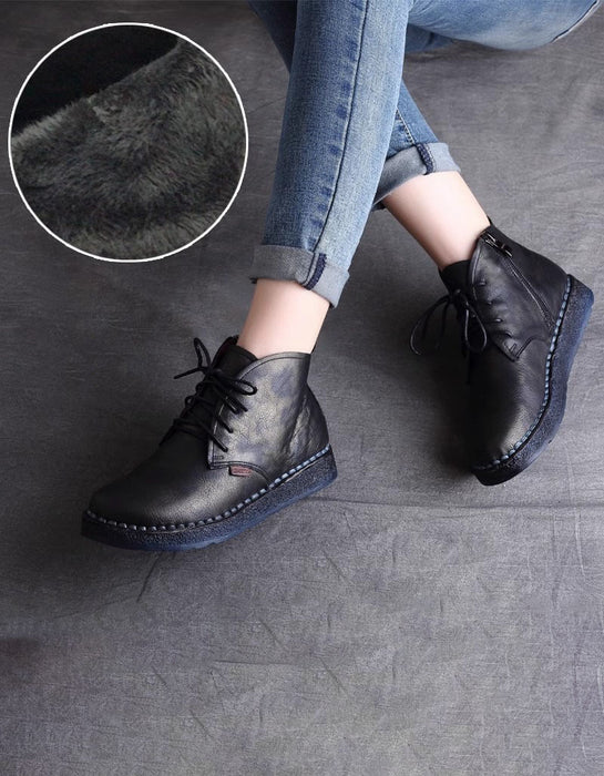 BEST Winter Comfortable Handmade Retro Walking Boots 35-42