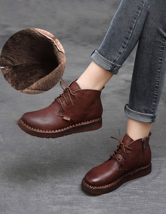 BEST Winter Comfortable Handmade Retro Walking Boots 35-42