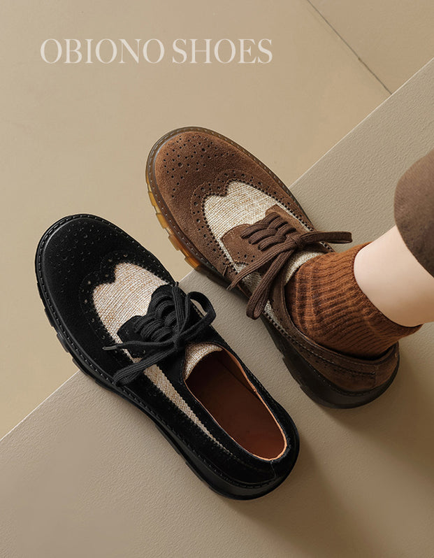 Desiree | Two-Tone Oxford Shoes