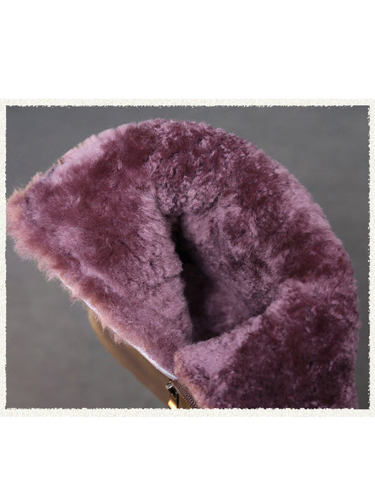 Winter Waterproof Comfortable Snow Boots with fur