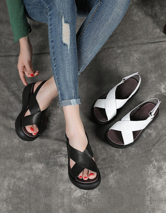 Summer Fish-Toe Cross Strap Wedge Sandals June Shoes Collection 2023 79.00