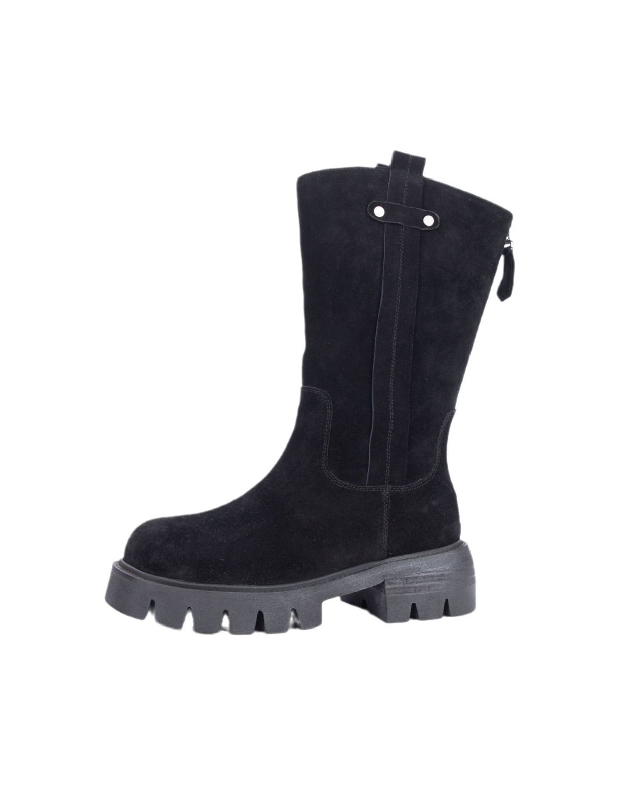 Bottes Mi-mollet XOXO Bonnie En Simili Cuir Noir - Taille US 5, Occasion, Talon Haut