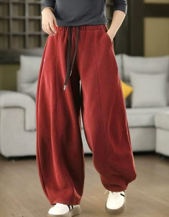 Women's Casual  Loose-fitting Cotton Sweatpants Yellow Feb New In 2026 47.00