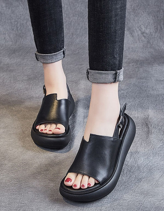 Women's Open Toe Slingback Wedge Sandals