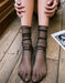 3 Pairs Gold Silver Womens Tube Lace Socks Bottom&socks 24.00