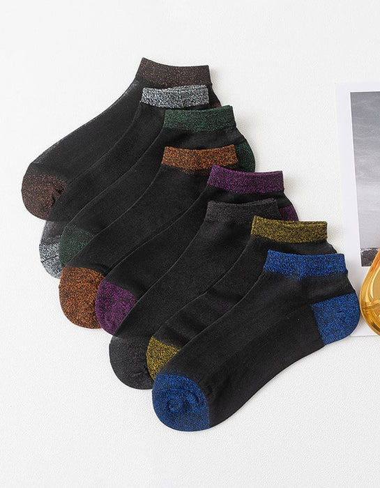 4 Pairs Summer Transparent Vintage Cotton Socks Accessories 27.50