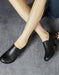 Handmade Retro Side Elastic Chunky Heels Jan Shoes Collection 2023 83.00
