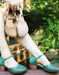 Ankle Velcro Retro Hollow Chunky Heels July Shoes Collection 2022 78.00