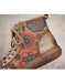 Autumn Flower Print Comfortable Flat Retro Boots Nov Shoes Collection 2022 85.40