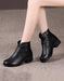 Autumn Handmade Retro Flower Chunky Boots Aug Shoes Collection 2021 70.50