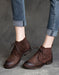 Autumn Handmade Retro Lace-up Suede Ankle Boots Aug Shoes Collection 2021 98.77
