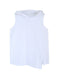 Women's White Sleeveless Hooded T-shirt New arrivals Women's Clothing 36.50