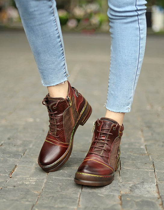 Autumn Winter Thick-heeled Handmade Retro Ankle Boots Sep Shoes Collection 2021 89.90