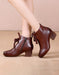 Autumn Winter Elegant Chunky Heels Retro Boots Nov Shoes Collection 2021 73.00