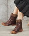 Autumn Winter Hand-Painted Leather Women's Boots April Trend 2020 99.00