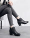 Autumn Winter Lace Up Retro Leather Chunky Boots Aug New Trends 2020 81.90