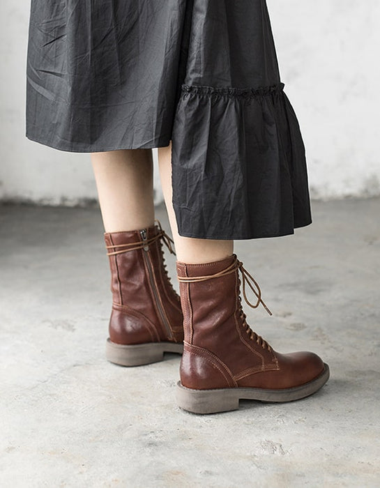 Autumn Winter Handmade Mid-calf Boots Oct New Trends 2020 187.00