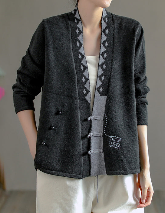 Autumn Winter Printed Knitted Sweater Cardigan Accessories 51.00