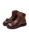 Brown boots, ankle boots, women winter boots