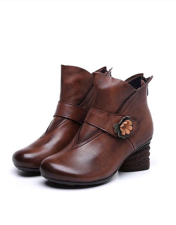 Chunky Heel Autumn and Winter Boots