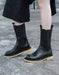 black boots, long boots, winter boots