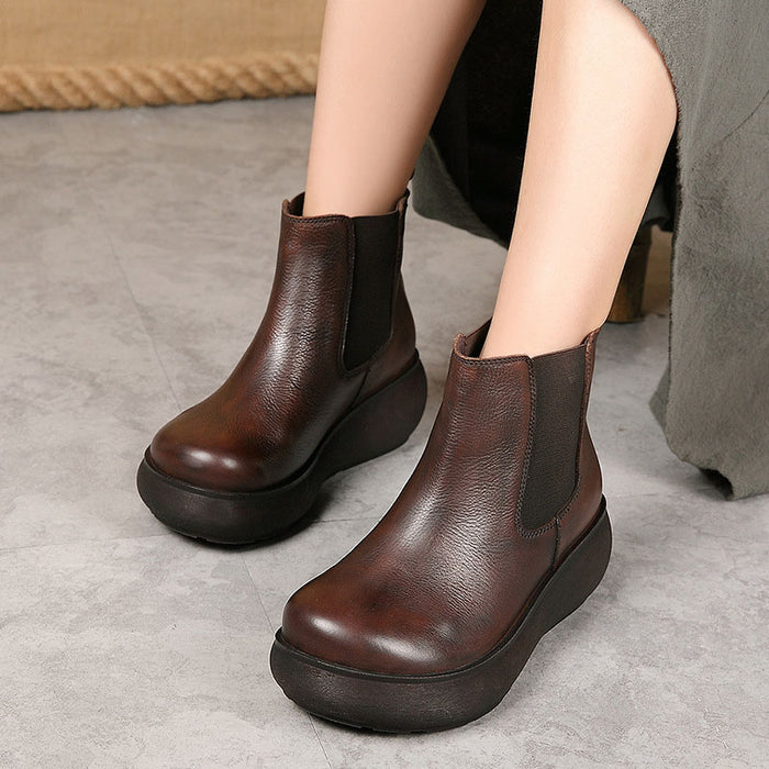 Autumn Red Women's Ankle Boots |Gift Shoes