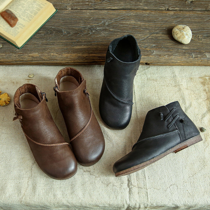 Autumn Handmade Leather Retro Boots | Gift Shoes