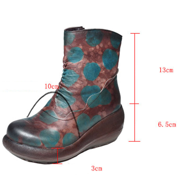 Autumn Handmade Retro Leather Platform Boots November New 2019 102.93