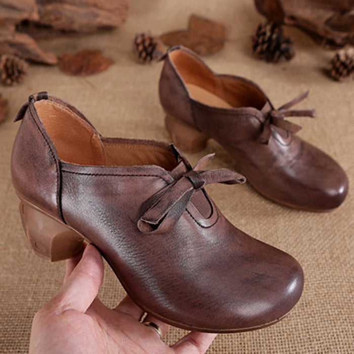 Autumn Winter Casual Retro Handmade Leather Women's Shoes | Gift Shoes November New 2019 81.12