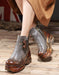 Autumn Winter Handmade Retro Platform Boots May Shoes Collection 2022 120.00