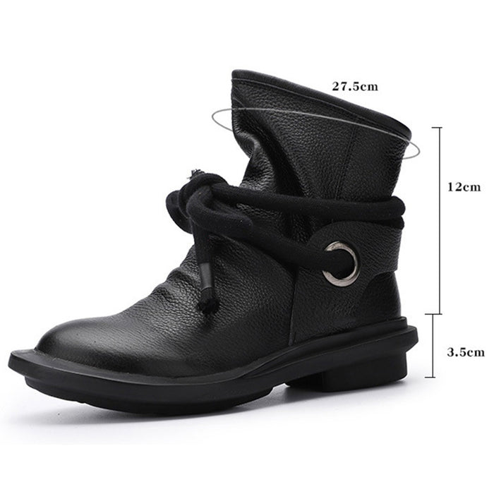 Retro Leather Comfortable Winter Boots | Gift Shoes