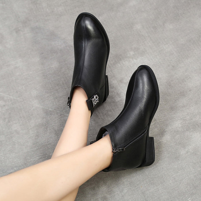 Autumn Winter Casual Wild Low-Heeled Women's Ankle Boots | Gift Shoes