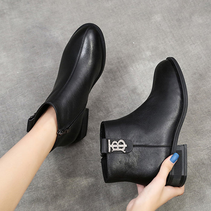 Autumn Winter Casual Wild Low-Heeled Women's Ankle Boots | Gift Shoes