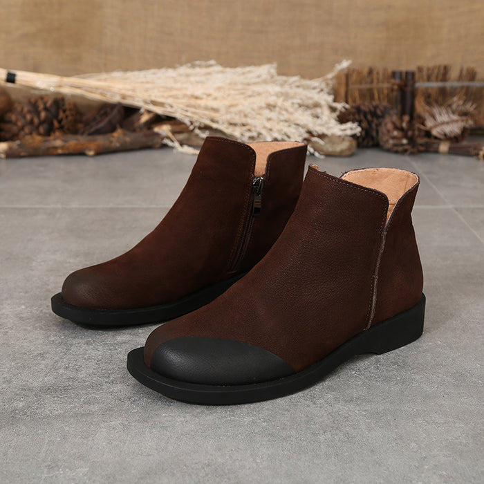 Autumn Winter Handmade Suede Leather Shoes