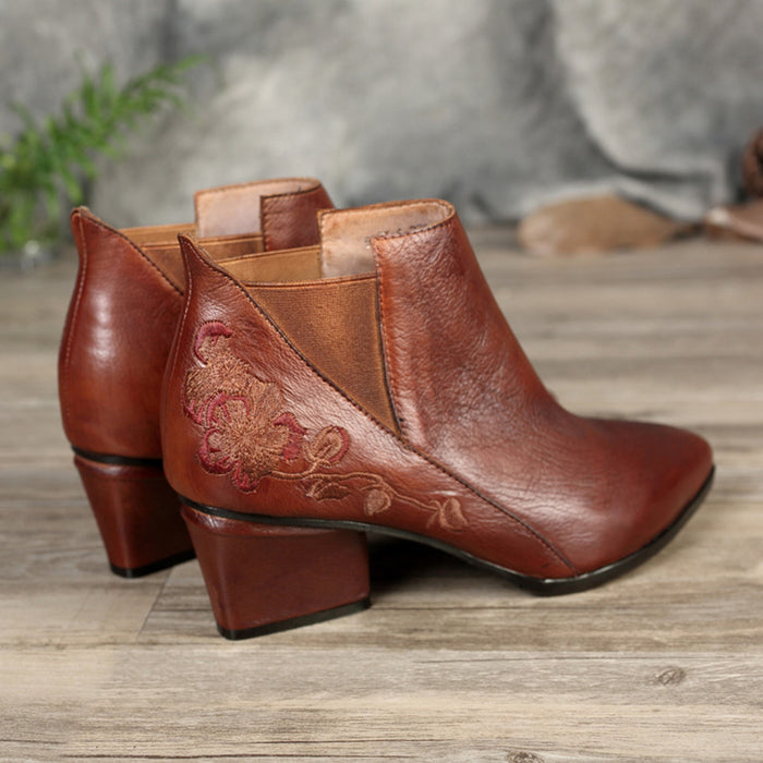Autumn Winter Leather Comfortable Short Women's Boots | Gift Shoes