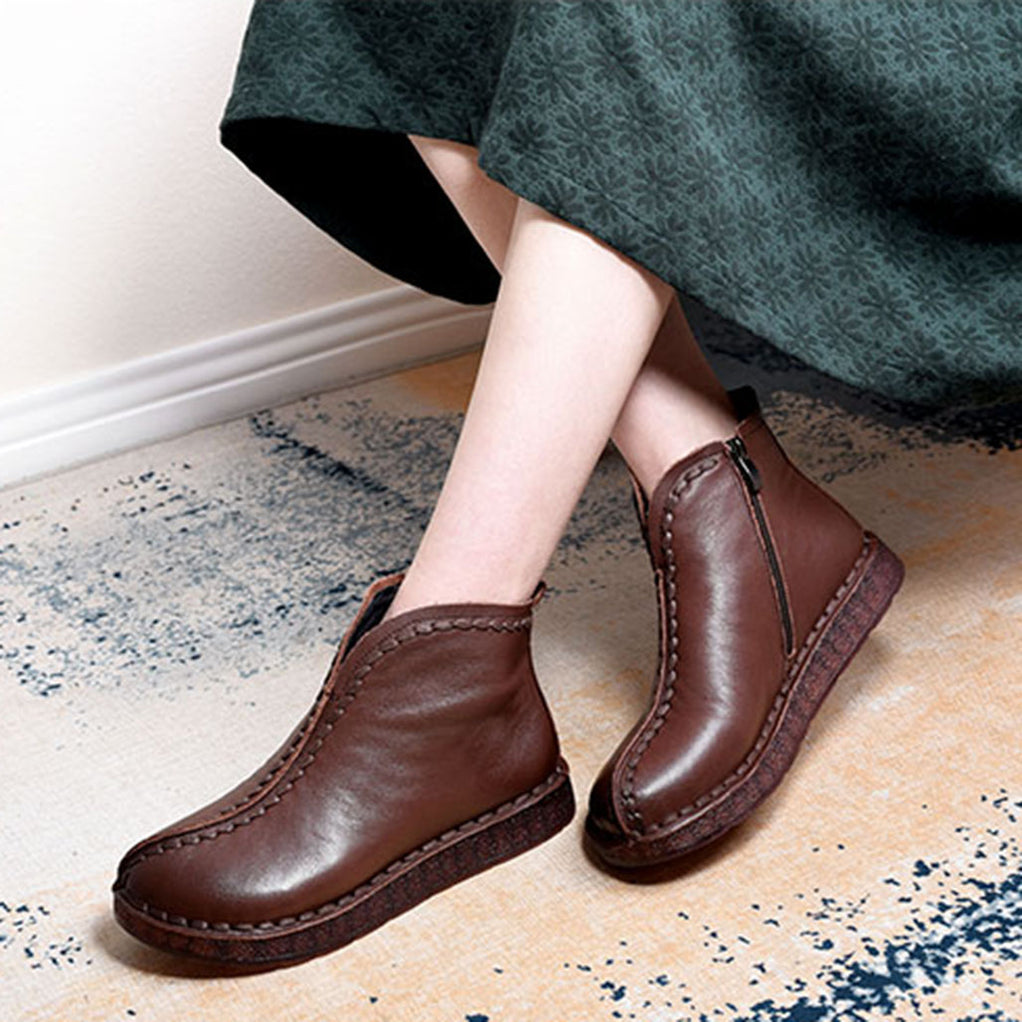 Soft Bottom Women's Handmade Winter Boots l Obiono