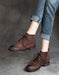 Autumn Handmade Retro Lace-up Suede Ankle Boots Aug Shoes Collection 2021 98.77