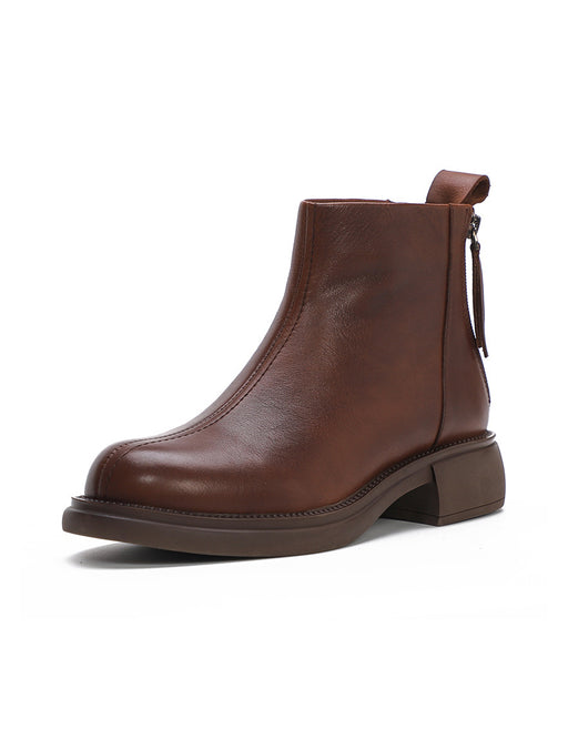 Back Double Zipper Chelsea Boots1