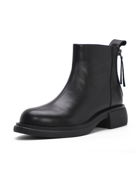 Back Double Zipper Chelsea Boots — Obiono - Main Image