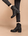 Back Zip Chunky Heel Chelsea Booties Sep Shoes Collection 2022 198.00