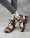 Summer Thick Sole Lace-up Leather Sandals May Shoes Collection 81.00