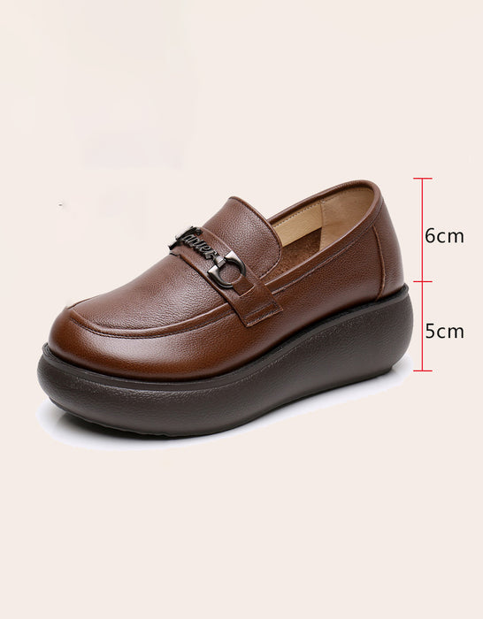Big Size Leather Platform Shoes for Spring Feb Shoes Collection 2023 81.80