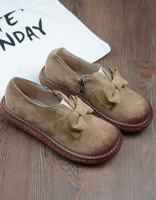 Bowknot Thick-soled Suede Shoes For Women Nov New Trends 2020 57.50