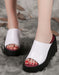 Breathable Handmade Retro Wedge Slippers March Shoes Collection 2023 88.00
