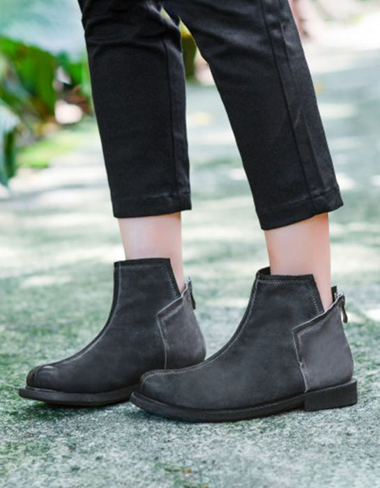 British Style Handmade Leather Women's Boots